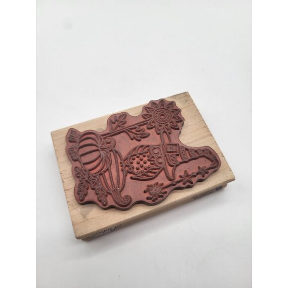 Hampton Art Owl Witchy Halloween Fall Art Wood Mount Rubber Stamp Craft Card - Picture 5 of 7